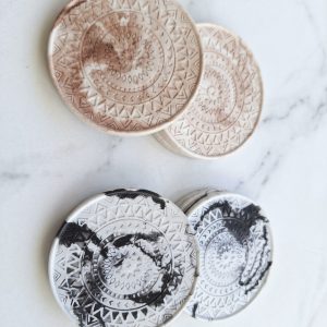Aura Embossed Coasters