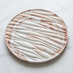 Alternative view of Wave Ripple Marble Tray