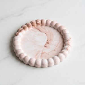 Alternative view of Pearl Edge Marble Tray